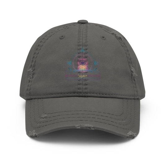 The Merkabah distressed hat featuring Yechezkel's vision — Jewish hat by JEWTHREADS