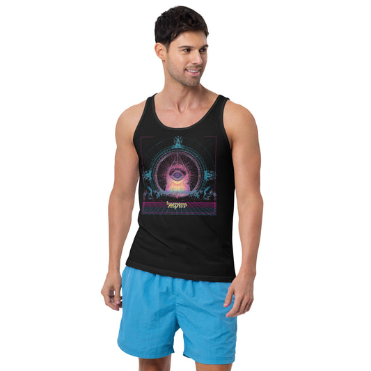 The Merkabah men's tank top featuring Yechezkel's vision — Jewish men's apparel by JEWTHREADS